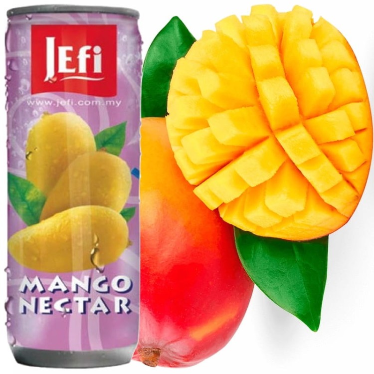 Malezyjski Nektar Napój o Smaku Mango Nectar Drink Mango Flavor 250ml JEFI