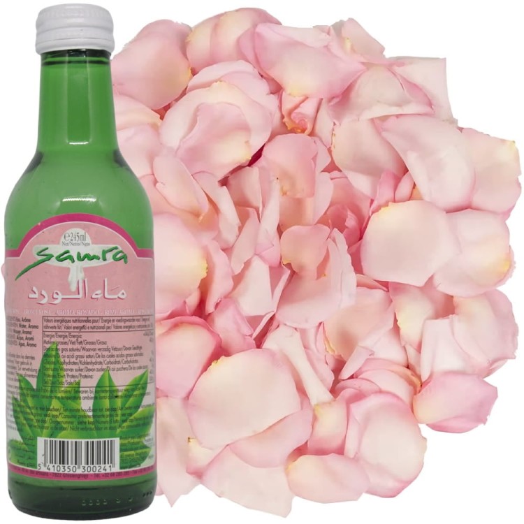 Woda Różana z Kwiatów Róży Aromatyczna Aromat w Płynie 245ml SAMRA