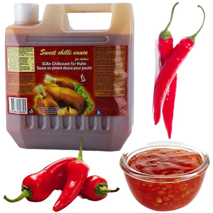 Słodki Sos Chili Duży Gastronomiczny Kanister 4300ml 4,3L FLYING GOOSE BRAND