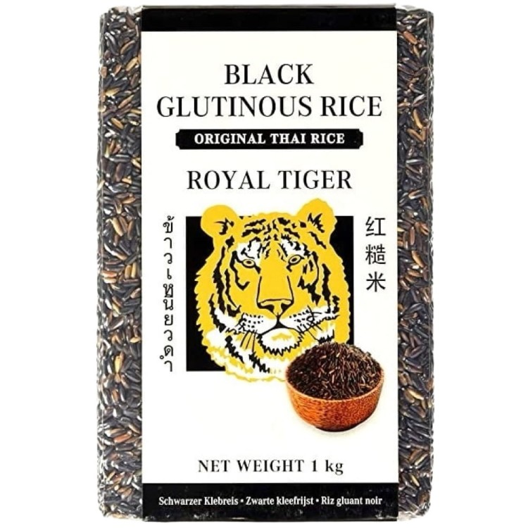 Zdrowy Ryż Jaśminowy Czarny Glutinous Dużo Błonnika 1kg 1000g ROYAL TIGER