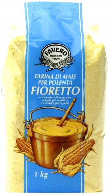 Mąka Kaszka Kukurydziana Żółta Do Polenty Sosów 1000g Włoska 1kg FAVERO