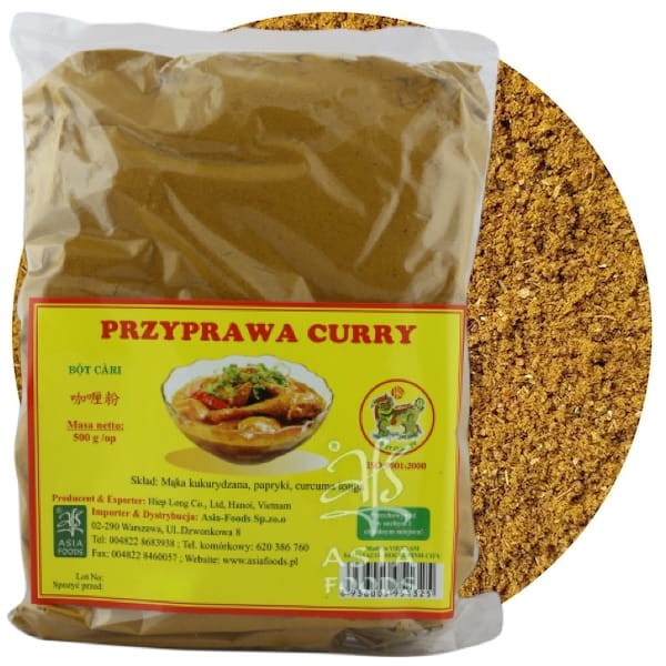 Wietnamska Aromatczna Przyprawa Curry Mieszanka Mix Przypraw Premium 500g HIEP LONG