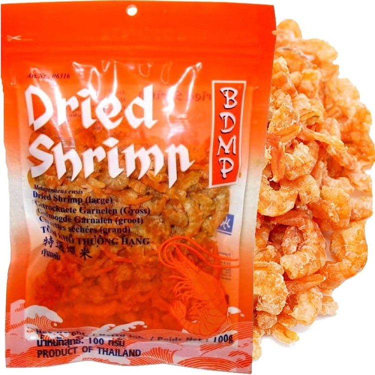 Suszone Krewetki Krewetka UMAMI Solone Rozmiar M Dried Shrimp 100g BDMP