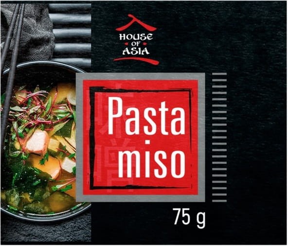 Japońska Pasta z Fermentowanej Soi Do Zupy Dashi MISO Saszetki 75g HOUSE OF ASIA