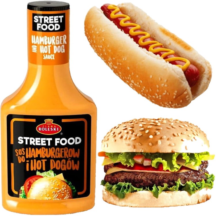 Sos Do Hamburgerów i Hot Dogów Bez Konserwantów Street Food 300g ROLESKI