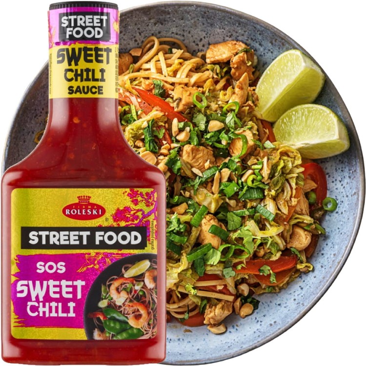 Sos Sweet & Chili Sauce Street Food BEZ GLUTENU i Konserwantów 375g ROLESKI
