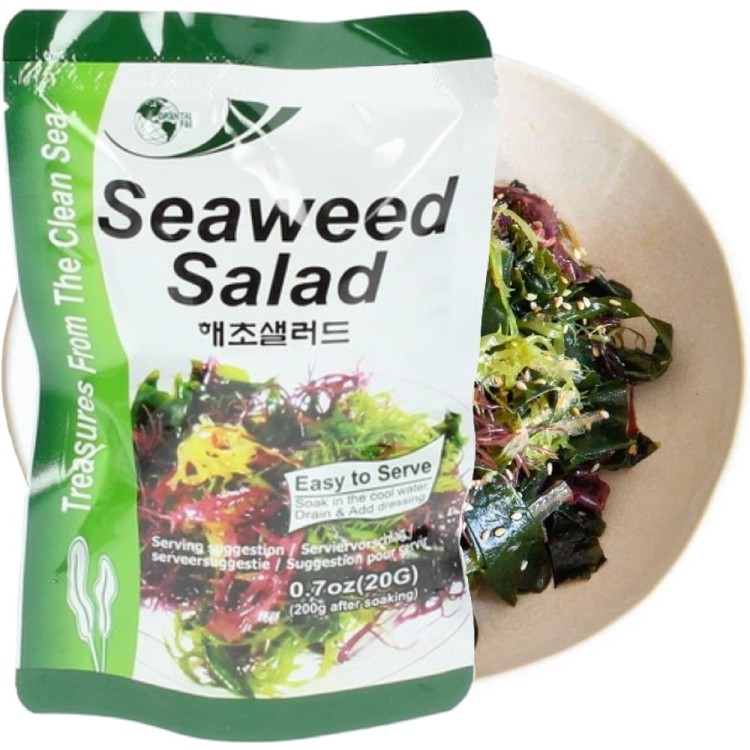 Koreańska Suszona Sałatka z Wodorostów Morskich Seaweed Salad 20g ORIENTAL
