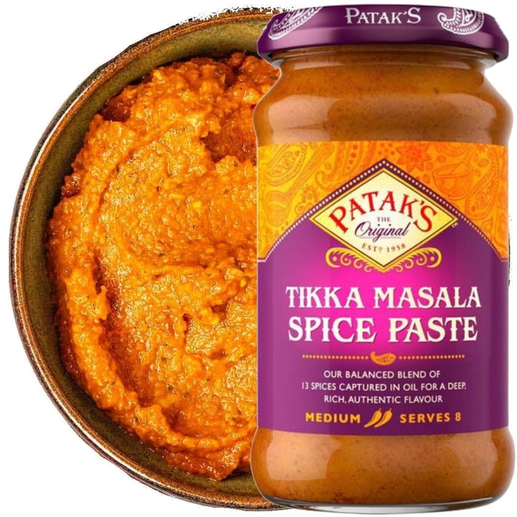 Indyjska Pasta TIKKA MASALA Paste Średnio Ostra Medium Hot 283g PATAKS