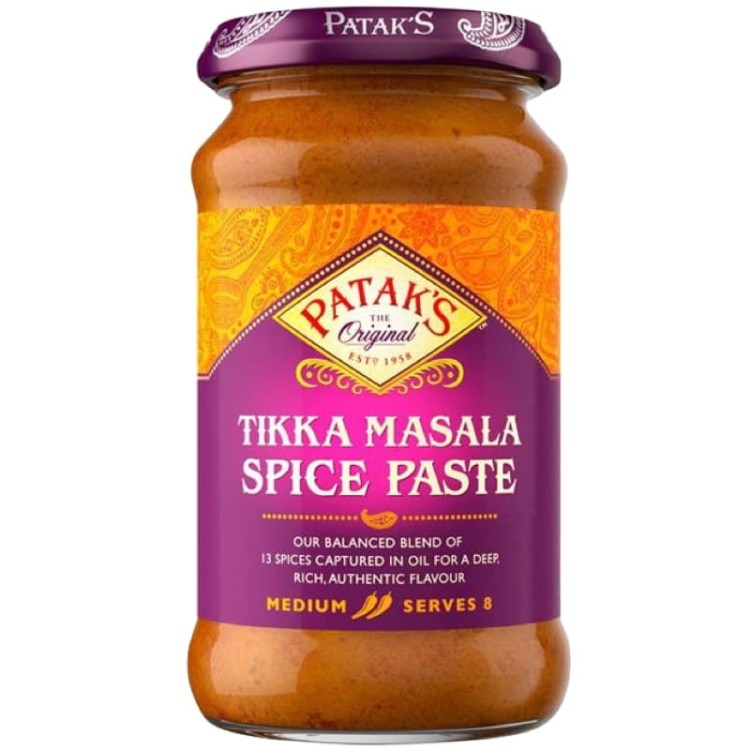 Indyjska Pasta TIKKA MASALA Paste Średnio Ostra Medium Hot 283g PATAKS