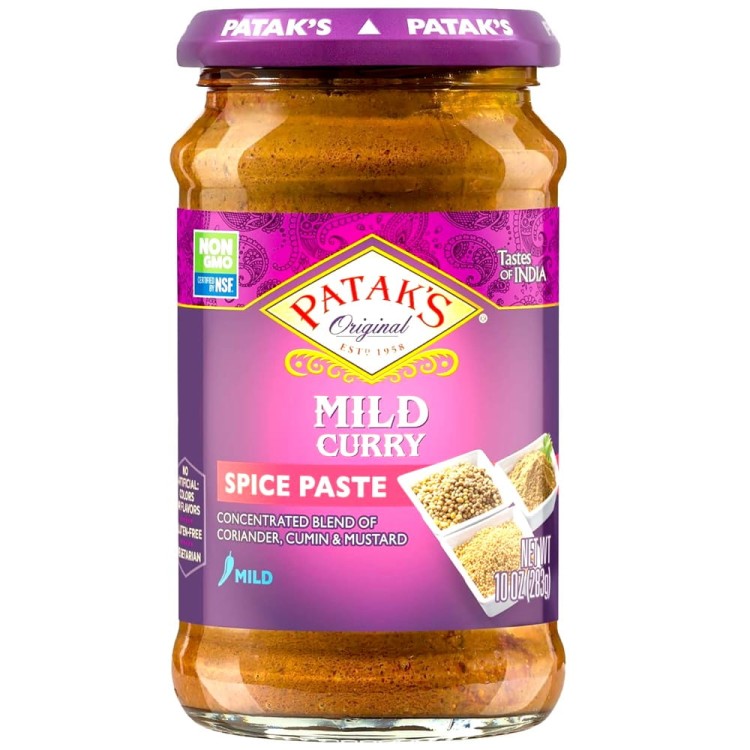 Indyjska Gęsta Aromatyczna PASTA CURRY Paste Łagodna MILD HOT 283g PATAKS