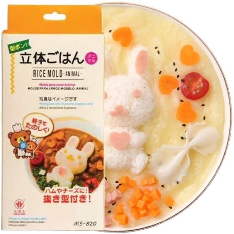 Foremka Forma Do Przygotowania Ryżu Sushi Wzór Króliczek Zwierzątka Super Wzory HS