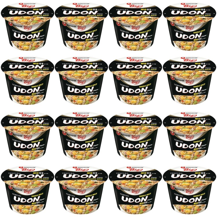 KARTON Koreańska Zupka Błyskawiczna Instant Tempura Udon Kubek Cup 16x111g NONGSHIM