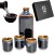 Czarno-Brązowy Ceramiczny Zestaw Komplet Do Podawania Japońskiego Sake 450ml EDO JAPAN