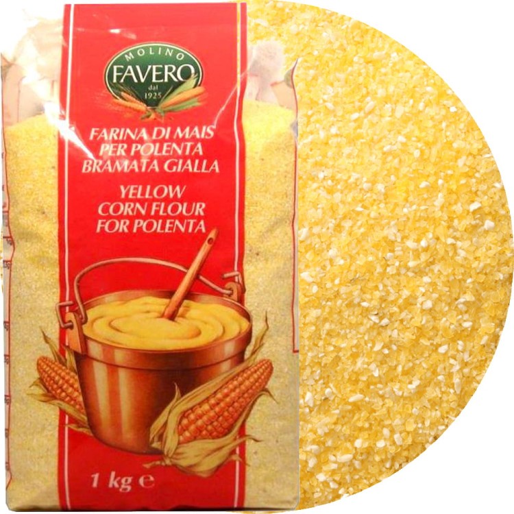 Mąka Kukurydziana Gruba Żółta 1kg FAVERO