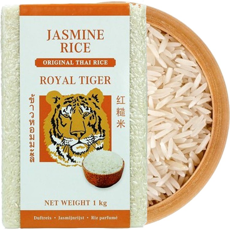 Zdrowy Sypki Ryż Jaśminowy Długoziarnisty BIAŁY Klasa AAA 1kg 1000g ROYAL TIGER