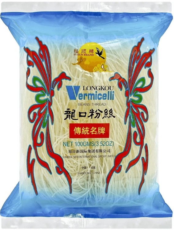 Chiński Makaron Sojowy Nitki Przeźroczysty Delikatny 100g (2x50g) DING XI BRAND