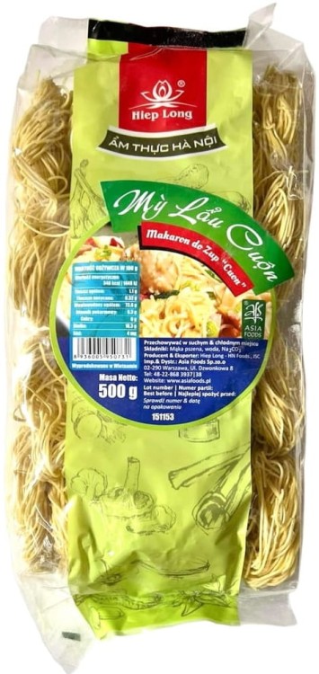 Wietnamski Makaron Do Zupy My Lau Cuon Zwijany Gniazda 500g HIEP LONG