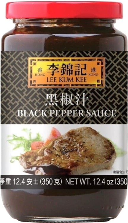 Chiński Sos Marynata z Czarnego Pieprzu Do Stir Fry Woka 350g LEE KUM KEE
