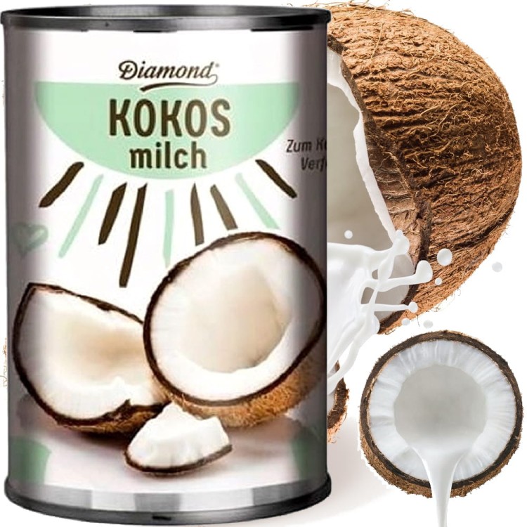Mleko Mleczko Kokosowe z Kokosa Idealne Do Zupy i Woka 400ml DIAMOND