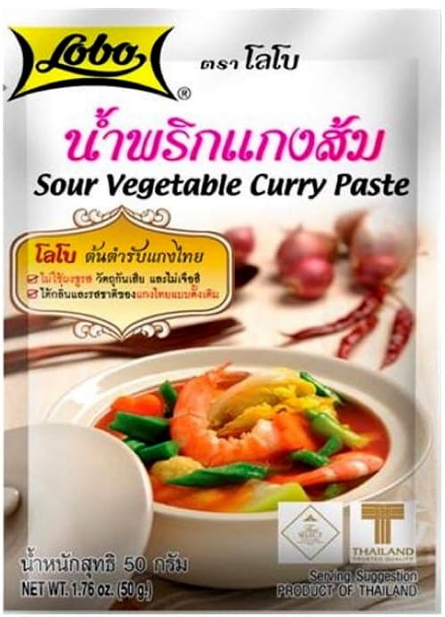 Pasta Do Warzywnego Curry Sour Vegetable Curry Paste 50g LOBO