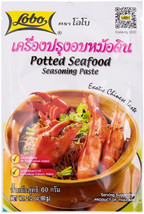 Tajska Pasta Do Owoców Morza z Makaronem Seafood 60g LOBO