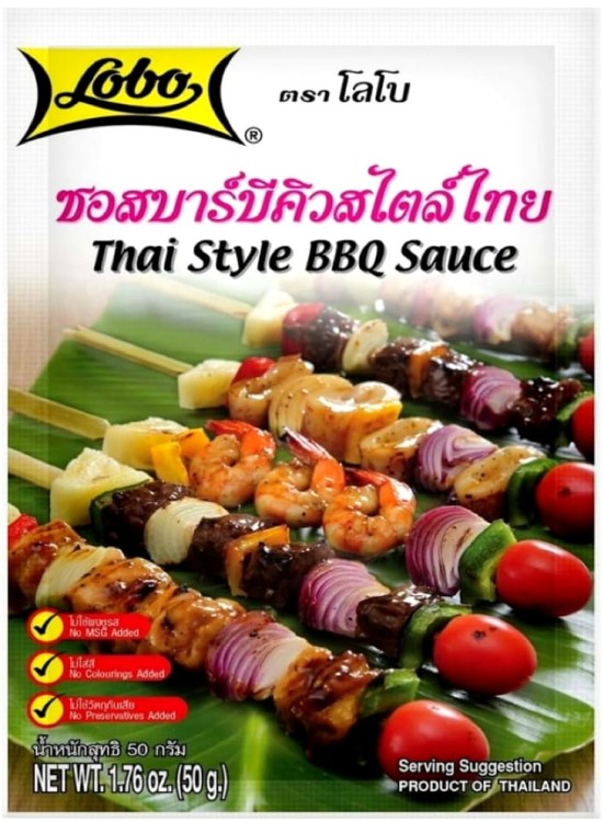 Tajska Marynata Sos Do Tajskiego Thai Barbecue BBQ Na Grilla 50g LOBO