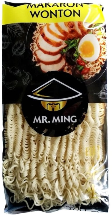 Chiński Makaron Pszenny Wonton z Kurkumą Do Smażenia Gotowania 300g MR MING