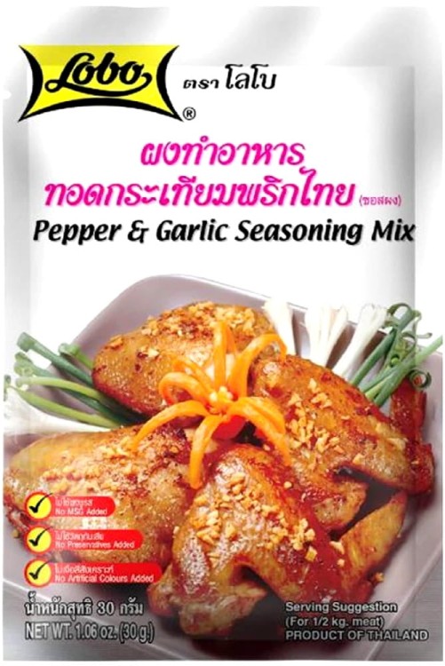 Tajska Marynata w Proszku Pieprzowo Czosnkowa Czosnek Pieprz Proszek 30g LOBO