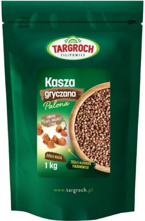 Polska Zdrowa Kasza Gryczana Prażona Palona Gryka Świeża 1kg 1000g TARGROCH