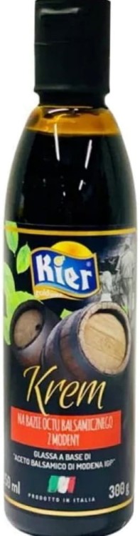Włoski Gęsty Krem BALSAMICZNY Na Bazie Octu Balsamicznego Jakość 300g KIER