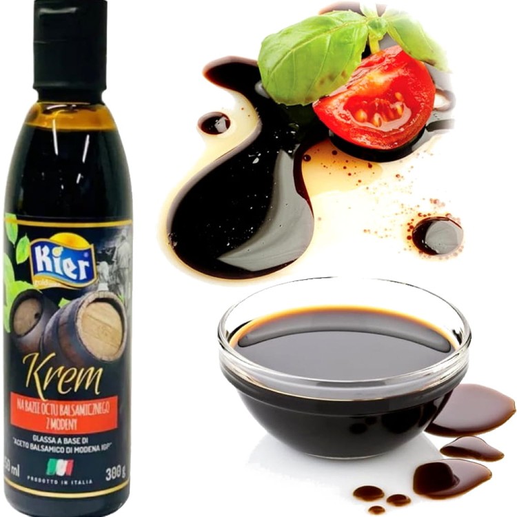 Włoski Gęsty Krem BALSAMICZNY Na Bazie Octu Balsamicznego Jakość 300g KIER