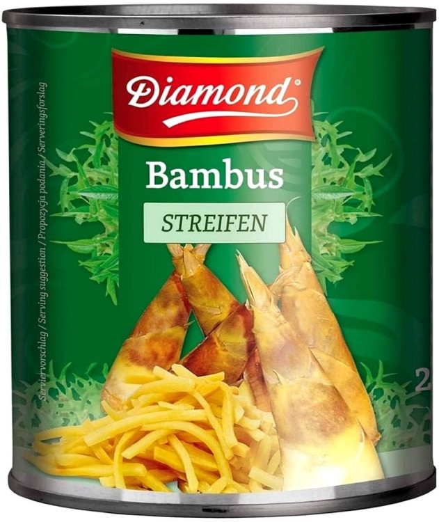 Chińskie Pędy Bambusa w Nitkach Duża Gastronomiczna Puszka 2840g 2,84kg DIAMOND