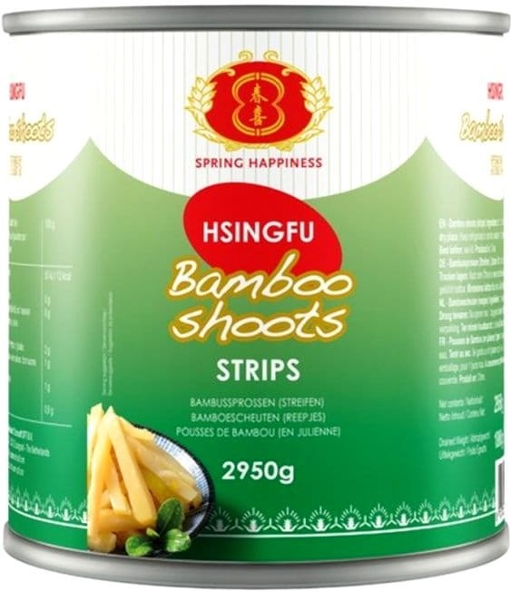Chińskie Pędy Bambusa Nitki Bamboo w Puszce 2950g SPRING HAPPINESS
