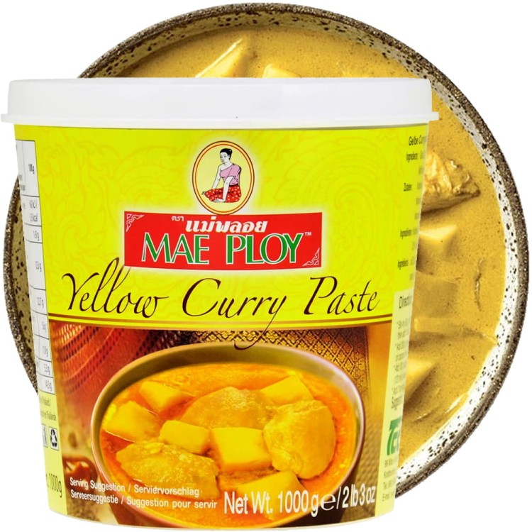 Tajska Ostra Żółta Pasta Curry Mieszanka Przypraw Duże Opakowanie 1000g MAE PLOY