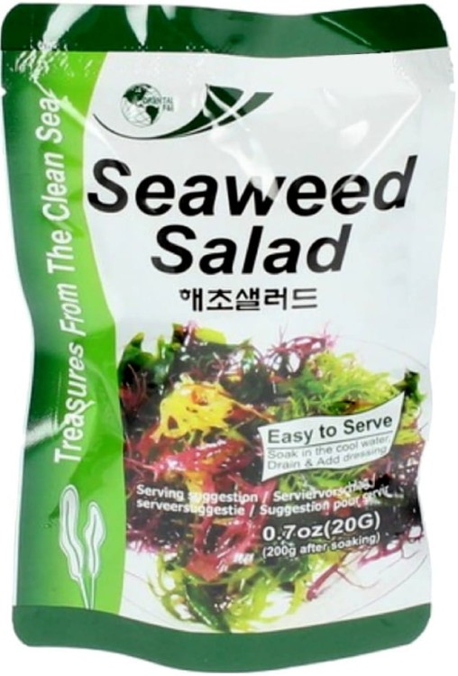 Koreańska Suszona Sałatka z Wodorostów Morskich Seaweed Salad 20g ORIENTAL