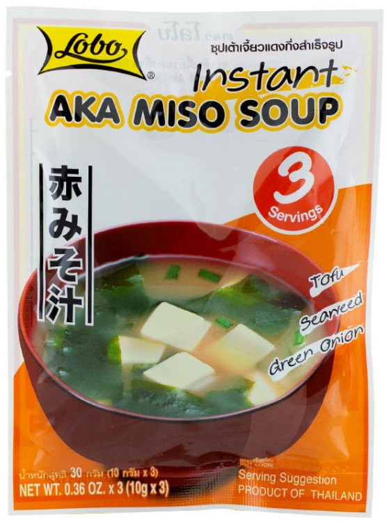 Zupa Aka Miso 3 Porcje Gotowa Mieszanka Przypraw Do Miso Saszetka 30g LOBO