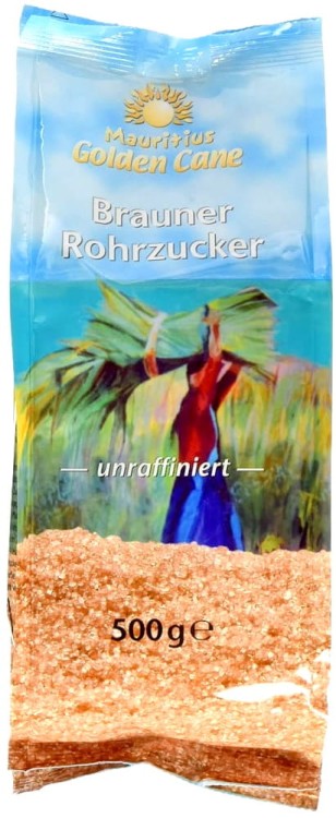 Zdrowy Cukier Trzcinowy Brązowy z Trzciny Cukrowej Mauritius 500 GOLDEN CANE