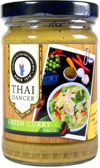 Tajska Ostra Zielona Pasta Curry Green Curry Paste Słoik 227g THAI DANCER