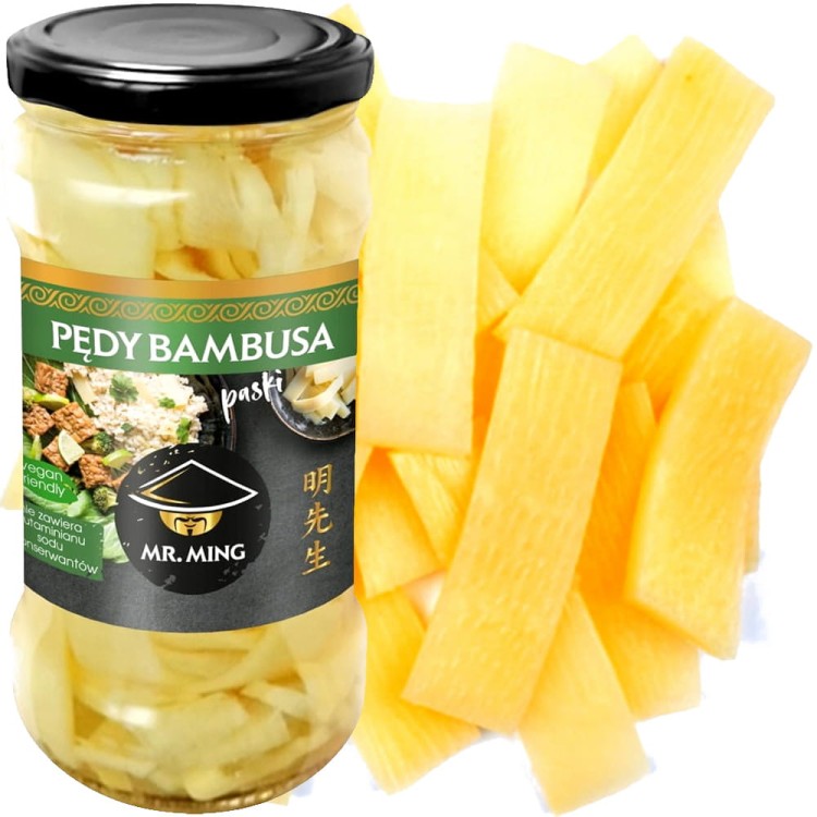 Chiskie Chrupice Pdy Bambusa Plastry Do Woka Saatki Zupy 330g MR. MING   Sushi-Sklep.pl