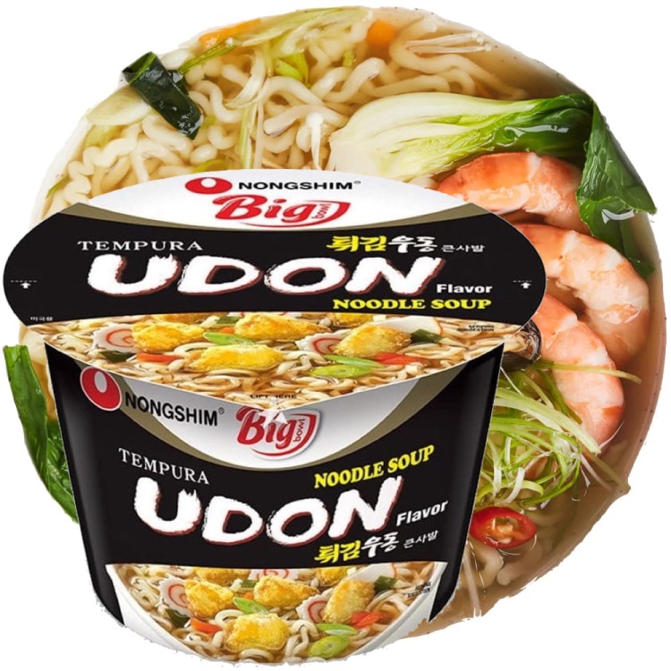 KARTON Koreańska Zupka Błyskawiczna Instant Tempura Udon Kubek Cup 16x111g NONGSHIM