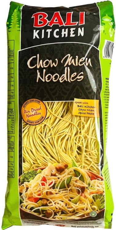 Indonezyjski Makaron Pszenny Nitki CHOW MEIN Do Woka Stir-Fry 200g BALI KITCHEN