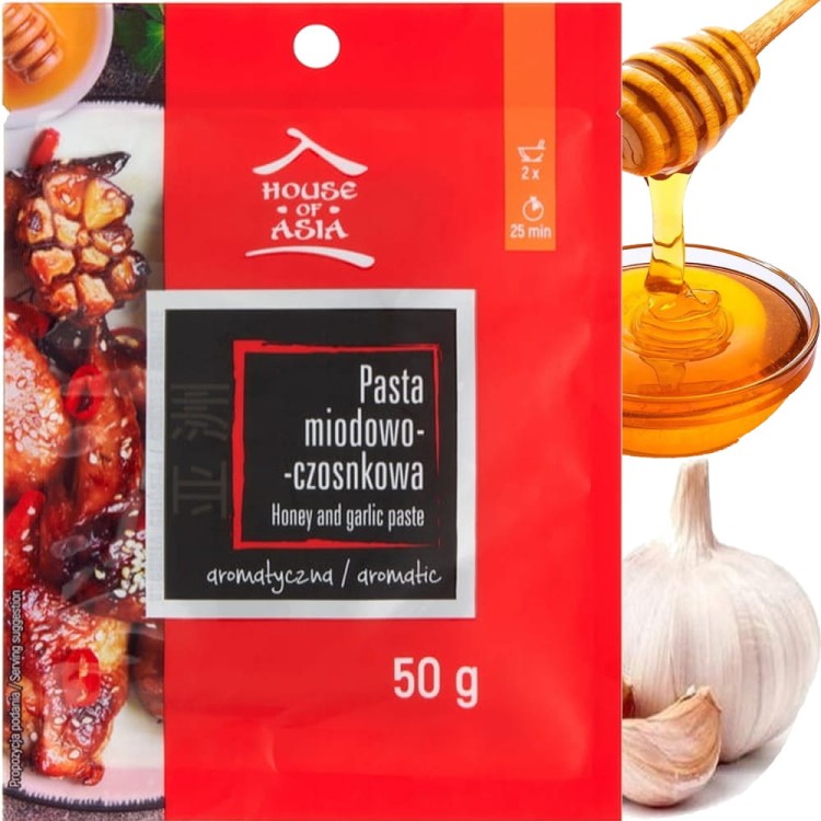 Pasta Miodowo Czosnkowa Aromatyczna Honey Garlic 50g HOUSE OF ASIA