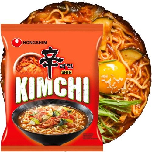 KARTON Koreańska Zupka Błyskawiczna Instant KimChi Ramen 20x120g NONGSHIM