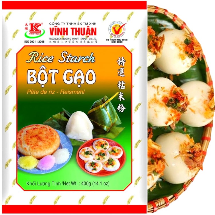 Mąka Skrobia Ryżowa Bot Gao Do Klusek Ryżowych Pierożków i Mochi 400g VINH THUAN