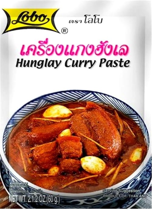 Tajska Ostra Pasta Curry Hunglay Mięsne Curry w Saszetce 60g LOBO