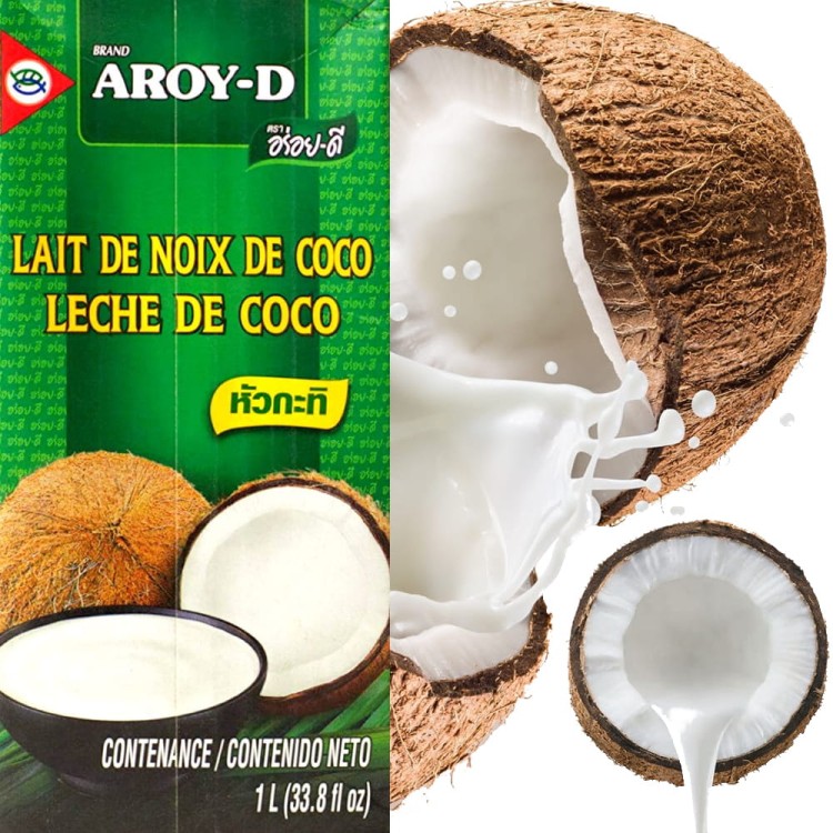 Mleko Mleczko Kokosowe z Kokosa w Kartonie Indonezja 1000ml 1L AROY-D