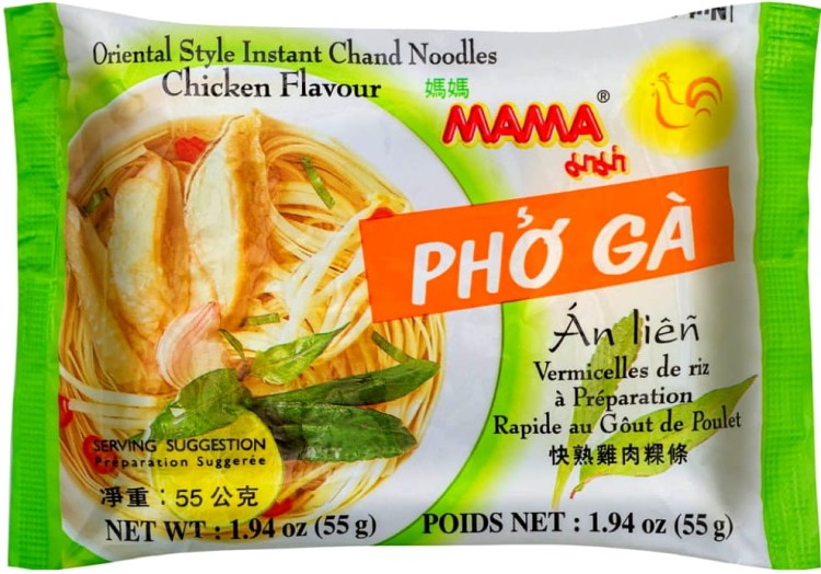 Tajska Zupka Instant PHO GA o Smaku Kurczaka z Makaronem Ryżowym 55g MAMA