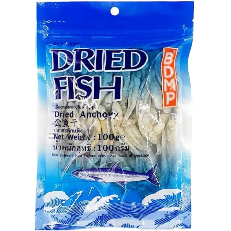 Suszone Rybki Ryby Średnie Sardele Tajskie Anchois Dried Fish Anchovie 100g BDMP