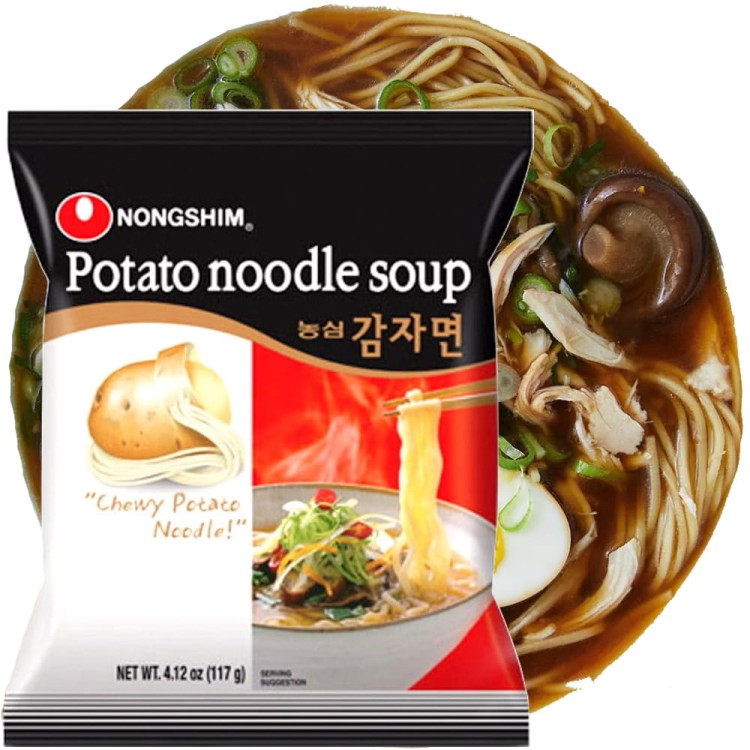 KARTON Koreańska Zupka Błyskawiczna Instant z Makaronem Ziemniaczanym 20x100g NONGSHIM