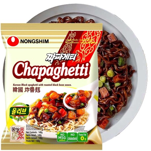 KARTON Koreański Błyskawiczny Makaron Instant Chapagetti Czarna Fasola 20x140g NONGSHIM